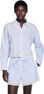 SANDRO Lace detail shirt