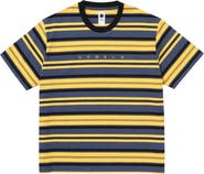 vowels Short Sleeve Stripe Tee