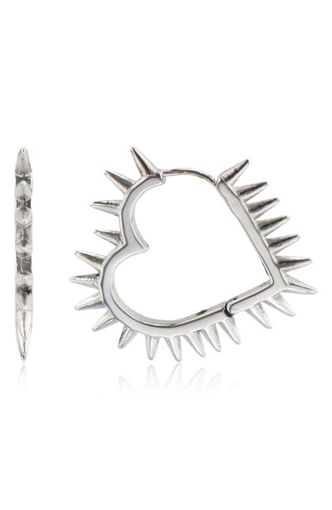 Heart of Thorn Spiked Hoop Earrings