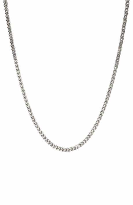 BEST SILVER Sterling Silver Snake Chain Necklace