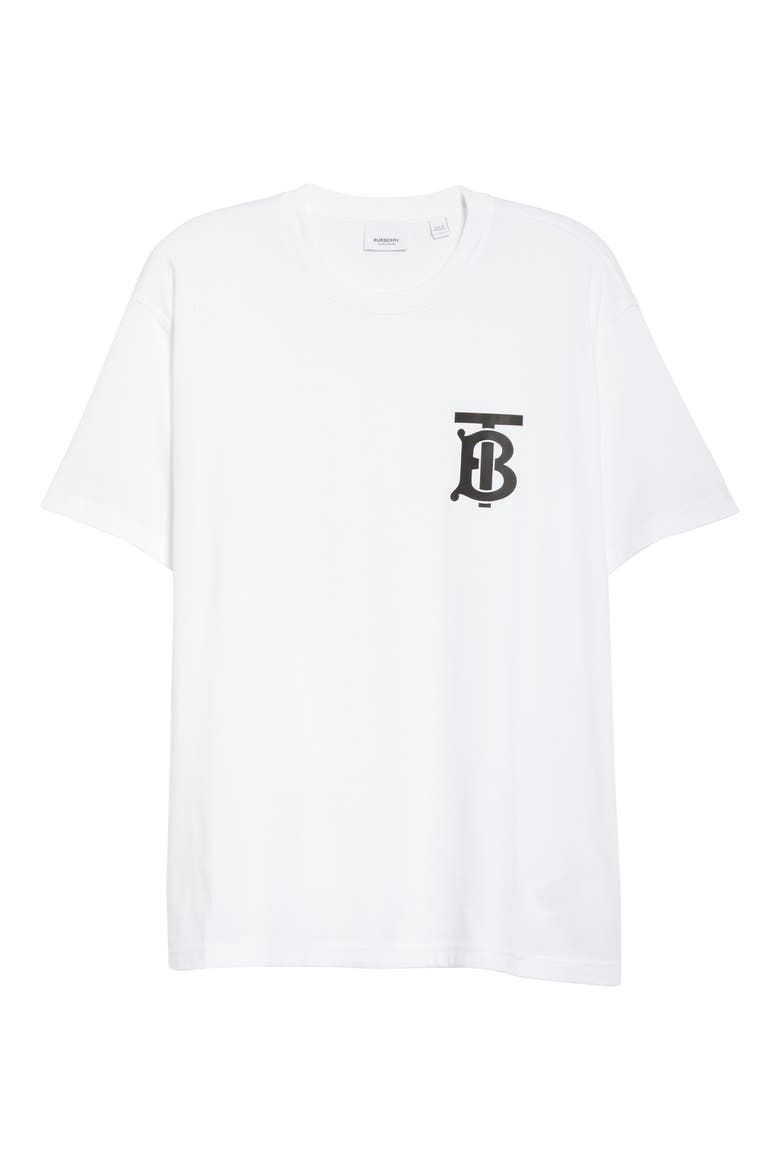 Emerson Monogram Logo Tee, Alternate, color, WHITE