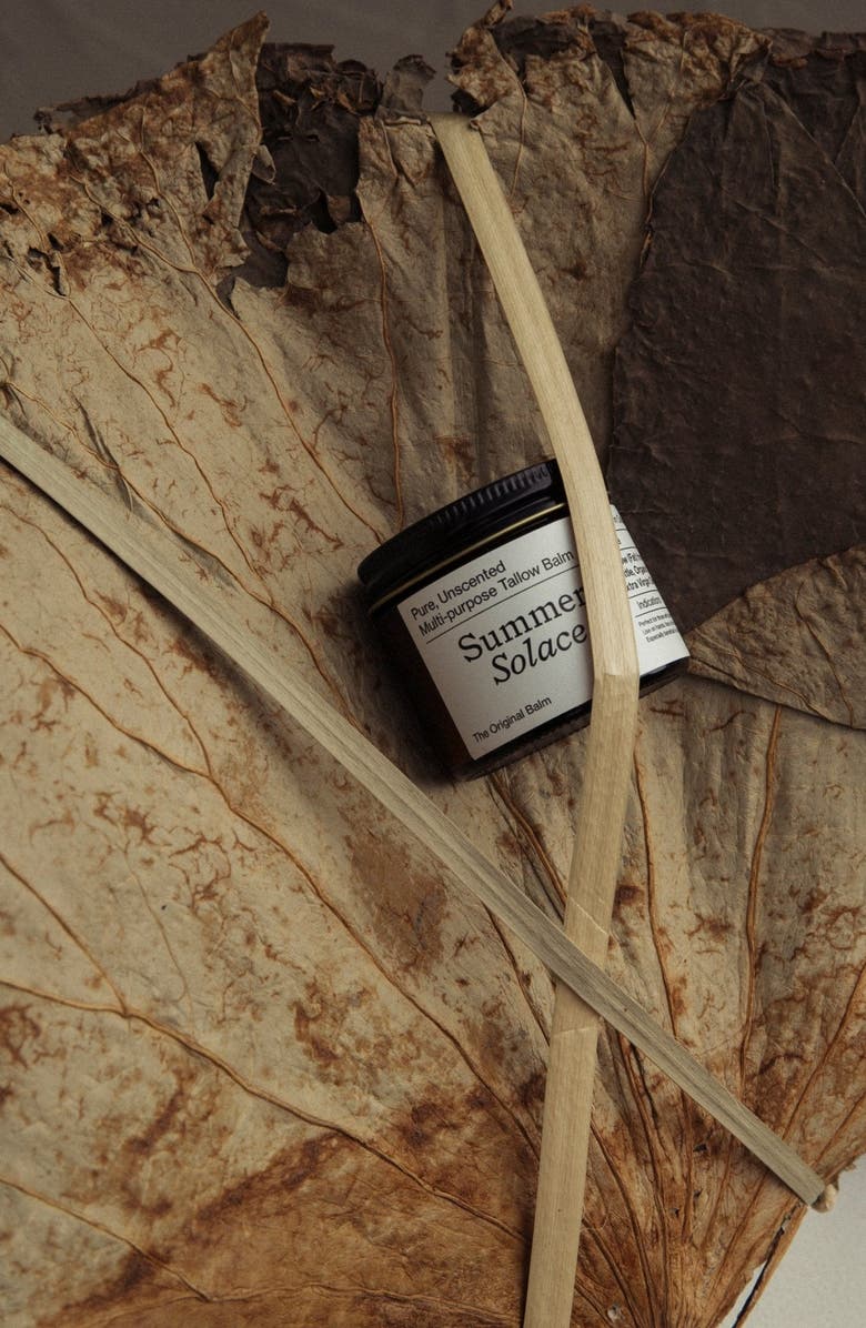 Summer Solace Tallow Pure Unscented Balm Regenerative Tallow Balm, Alternate, color, Small (60Ml)