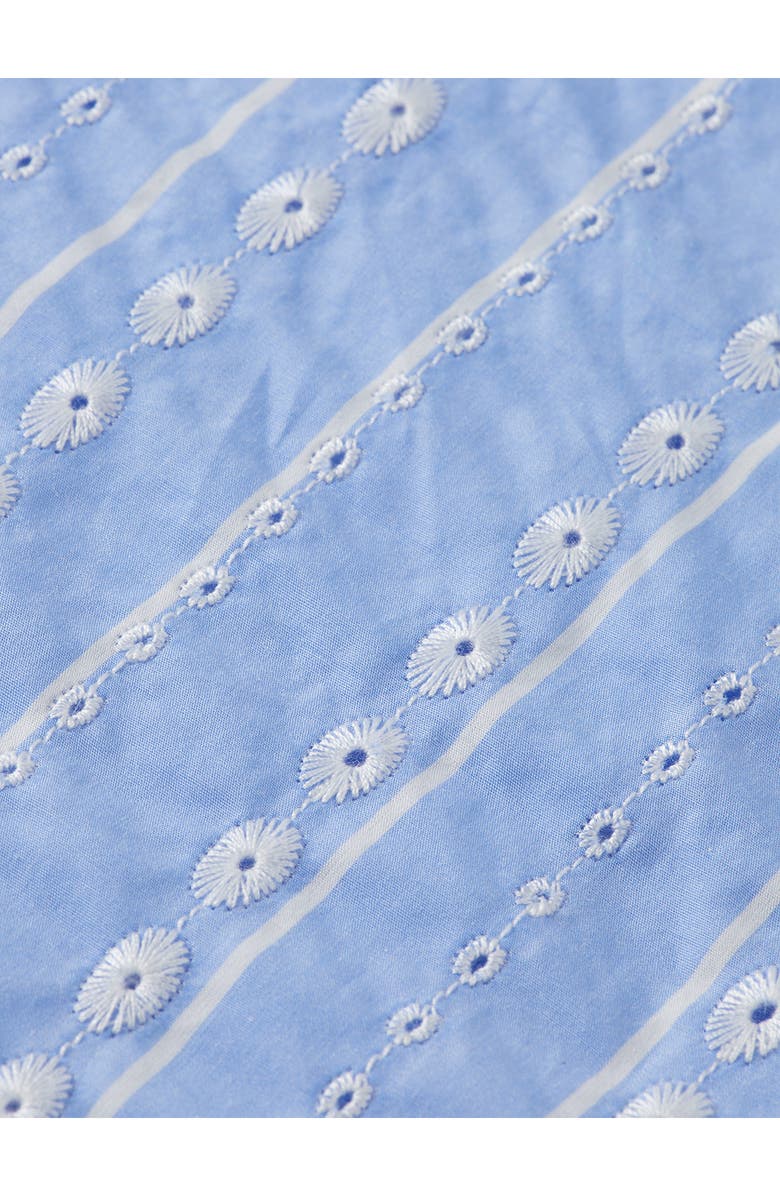 Scotch & Soda Embroidered Cotton Camp Shirt, Alternate, color, Sky Blue