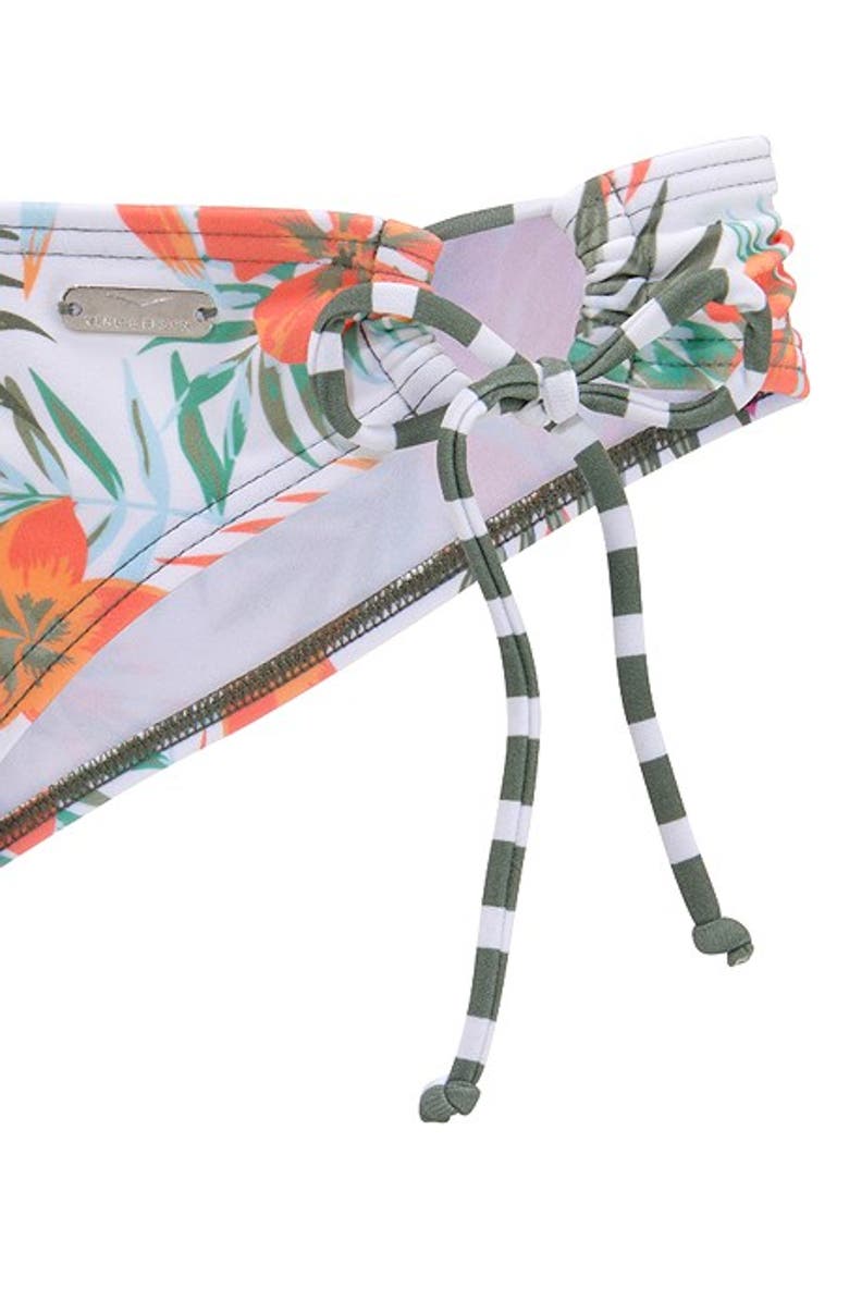 LASCANA Women's Side Tie Bikini Bottom, Alternate, color, White Printed