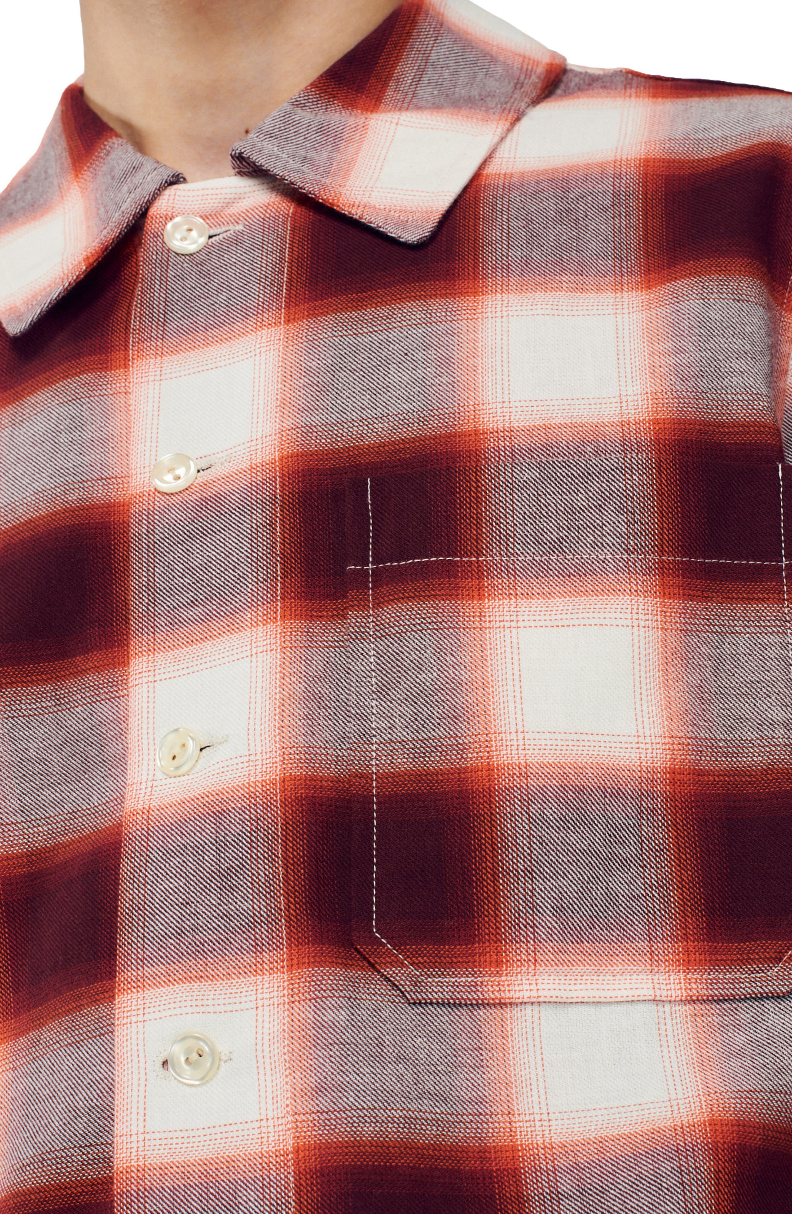 Grunge Check Button-Up Shirt - image 2