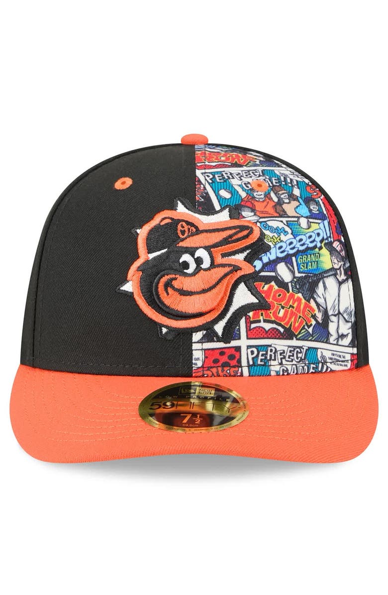 New Era Men's New Era Black/Orange Baltimore Orioles 2025 MLB Diamond Hero Edition Low Profile 59FIFTY Fitted Hat, Alternate, color,