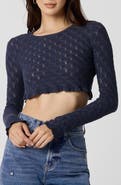 Florence by Mills Honeycomb Lace Knit Sweater