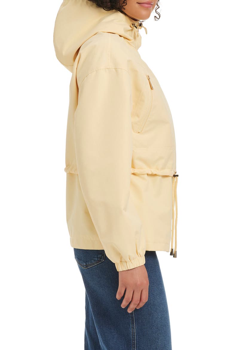 crop hooded jacket, Alternate, color, BUTTER