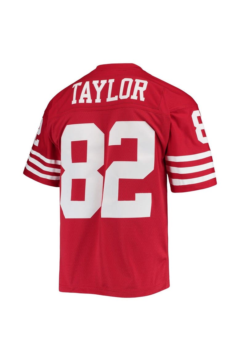 Men's Mitchell & Ness John Taylor Scarlet San Francisco 49ers Legacy Replica Jersey, Alternate, color, Scarlet