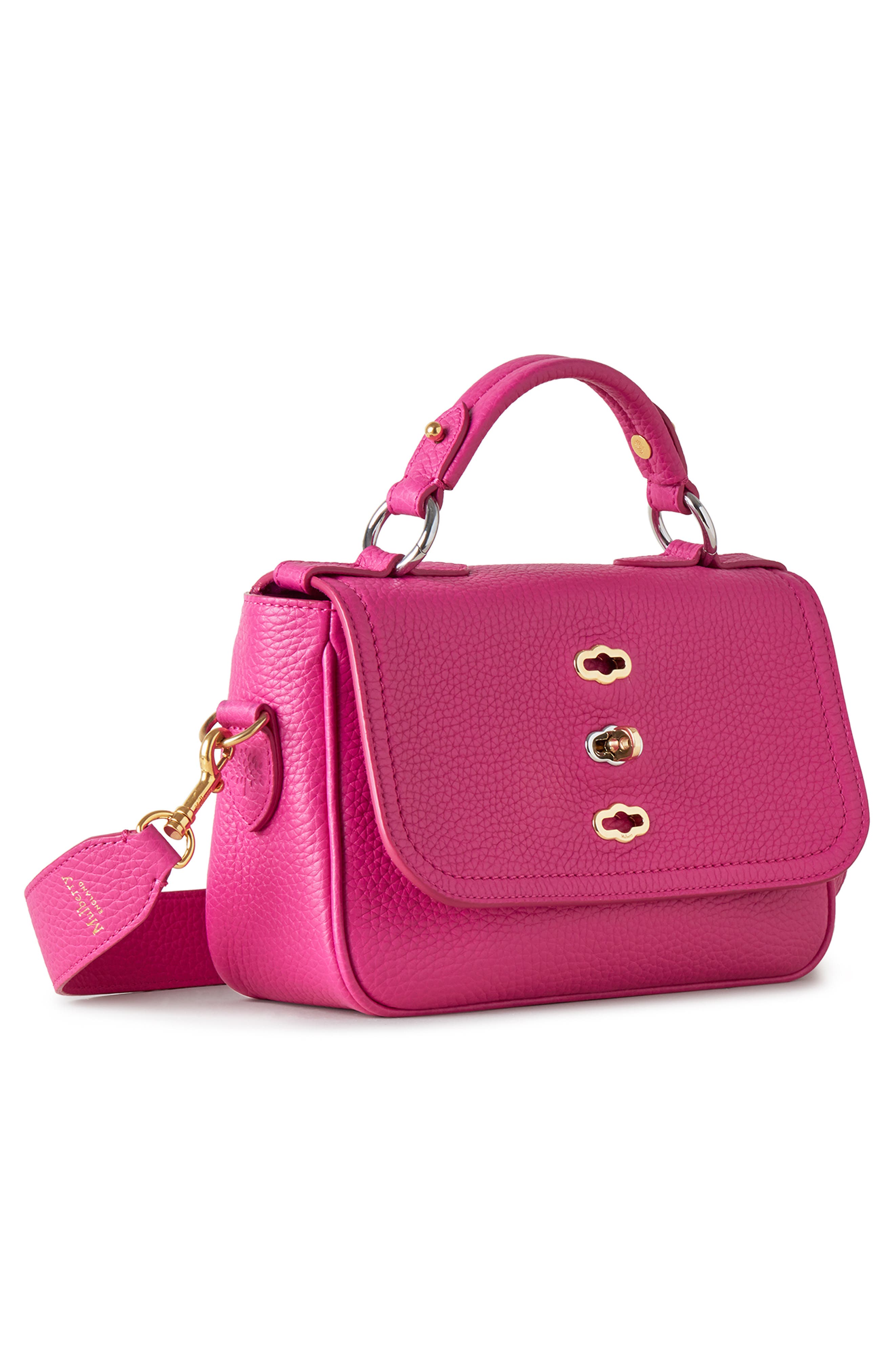 Mulberry Small Bryn Leather Top Handle Bag, Alternate, color, 