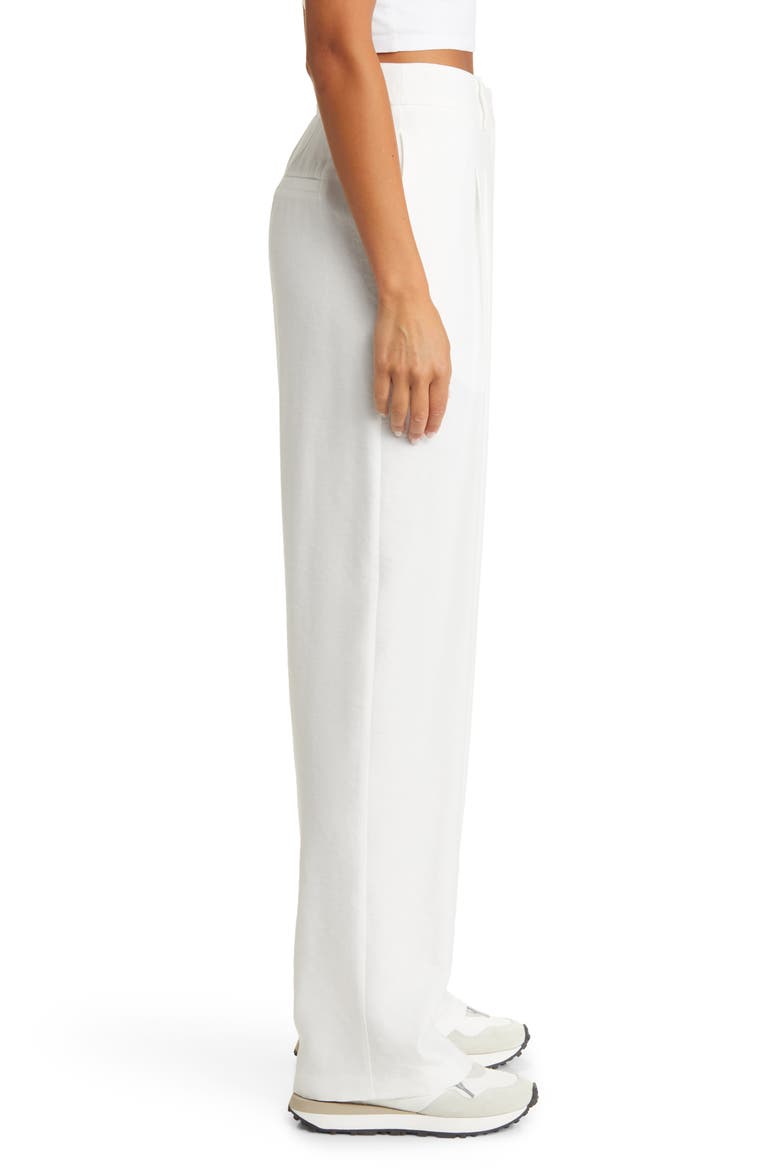 Pleated Trousers, Alternate, color, IVORY