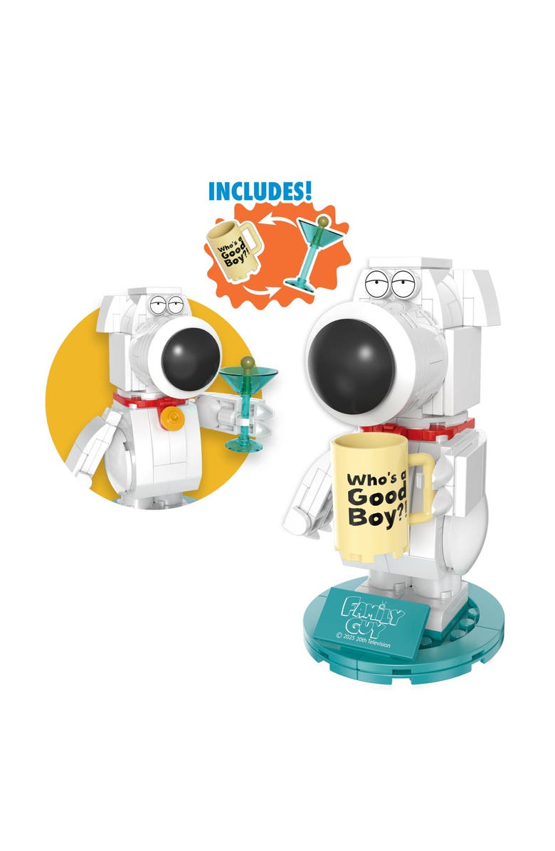 Brickcraft Family Guy Brian Griffin Building Set, Alternate, color, Red