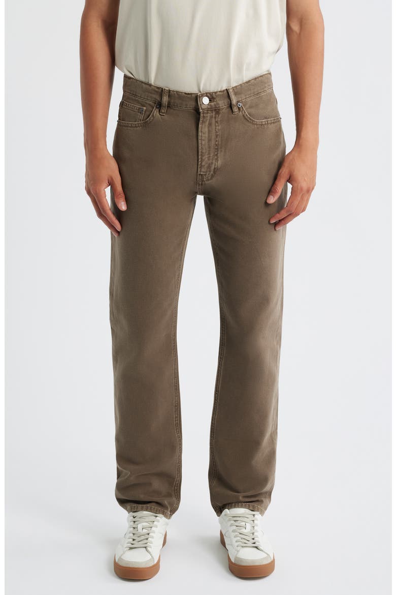Modern Straight Leg Jeans, Main, color, ANTIQUE LATTE BROWN