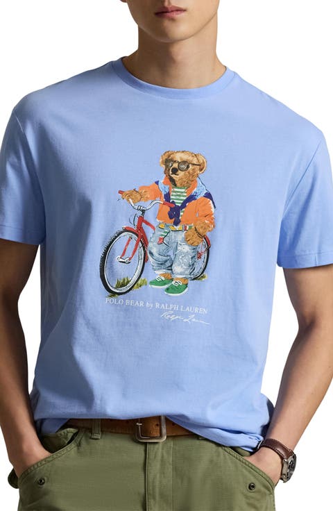 Classic Fit Polo Bear Jersey Graphic T-Shirt