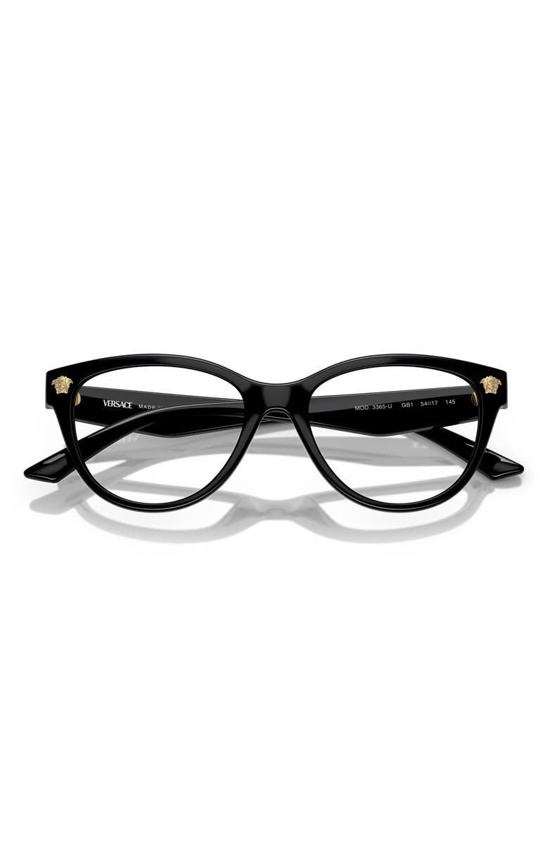 Versace 54mm Cat Eye Optical Glasses, Alternate, color, 