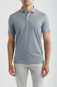 johnnie-O Michael Stripe Performance Golf Polo