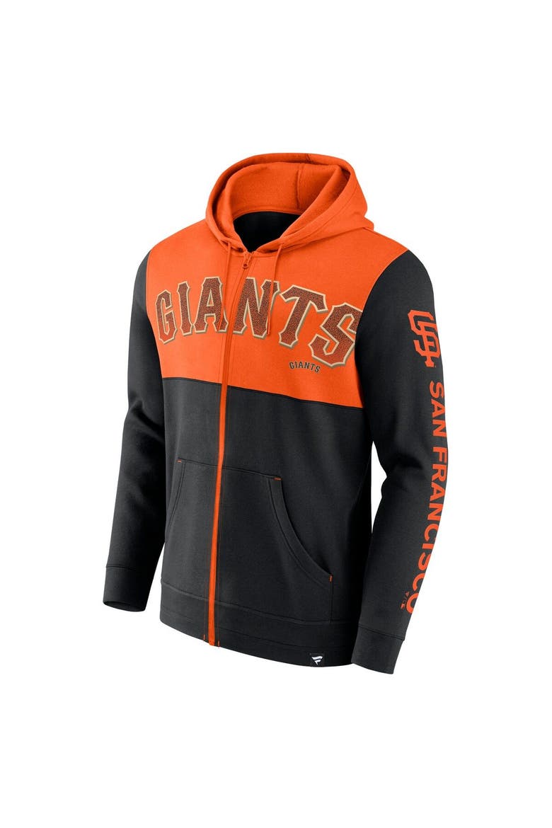 Men's Fanatics Branded Black San Francisco Giants Walk Off Fleece Full-Zip Hoodie, Alternate, color, Black