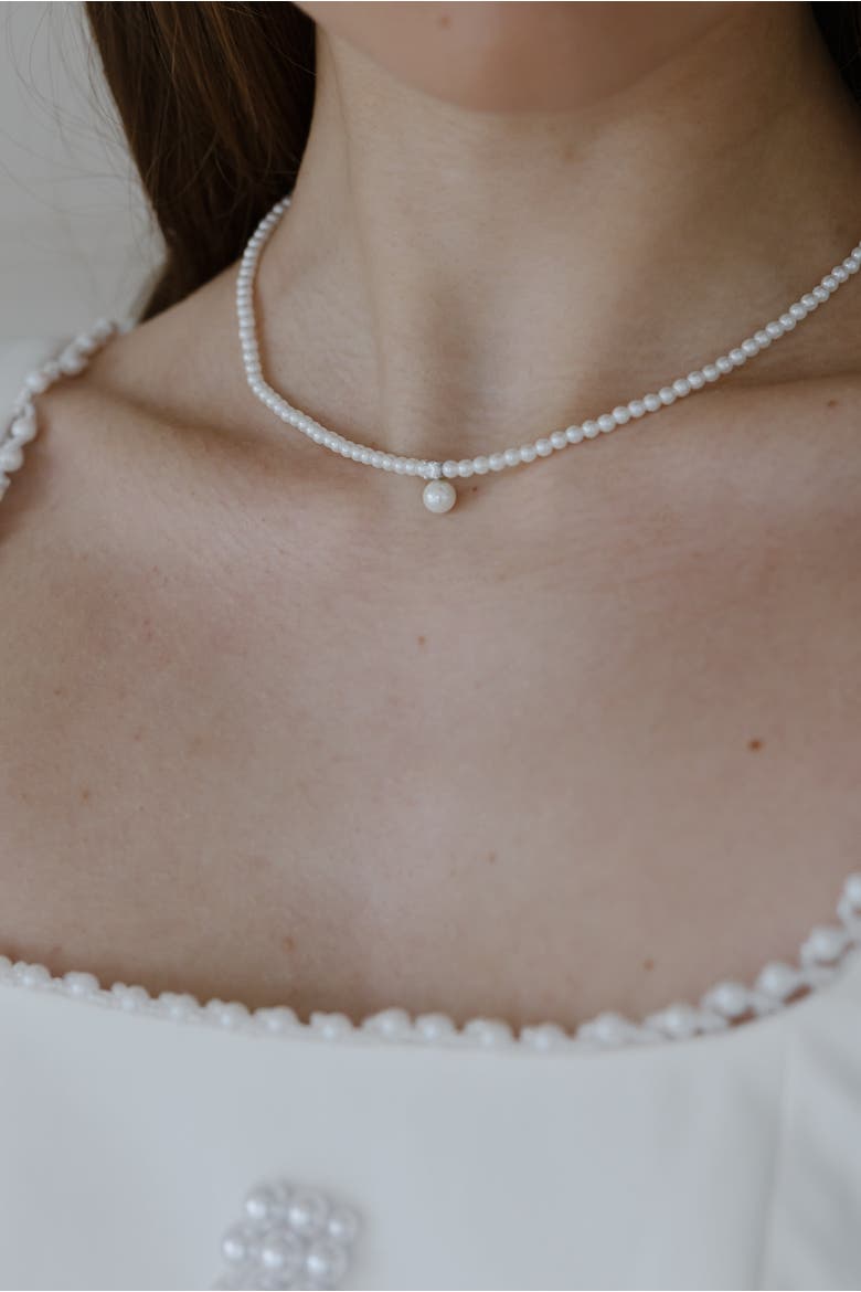 Reverie Pearl Necklace, Alternate, color, White