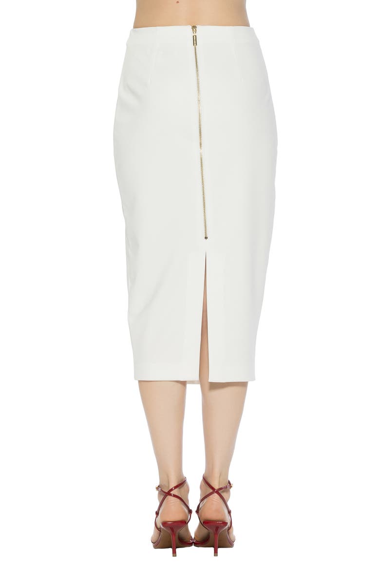Jacki Pencil Midi Skirt, Alternate, color, IVORY