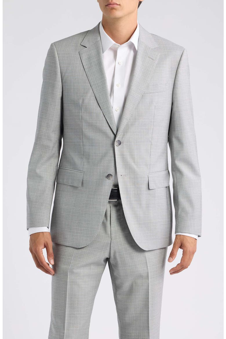 Huge Trim Fit Virgin Wool Suit, Alternate, color, OPEN GREY