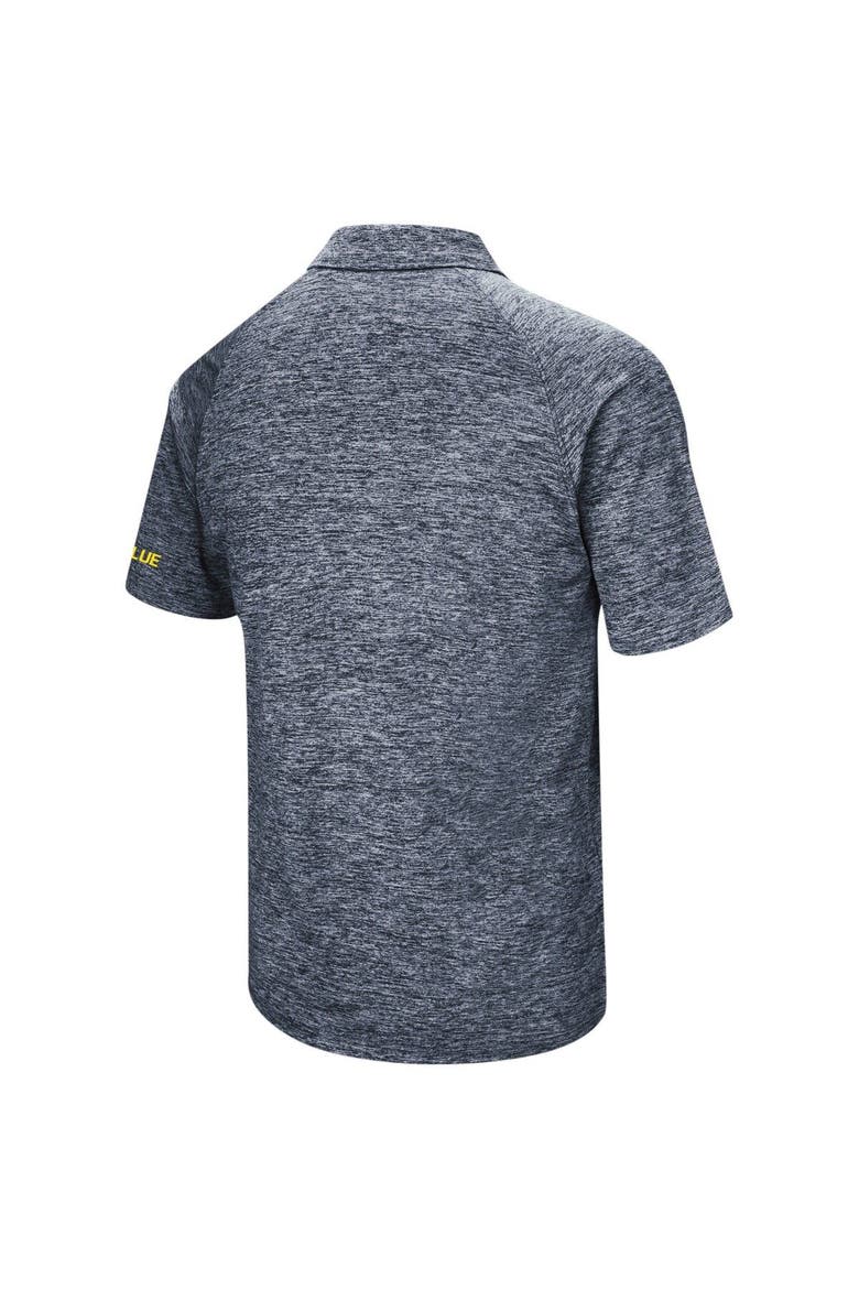 Men's Colosseum Navy Michigan Wolverines Big & Tall Down Swing Polo, Alternate, color, Navy
