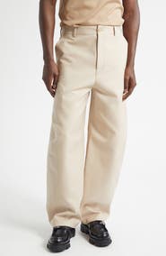 Givenchy Couture Seam Cotton Twill Workwear Pants