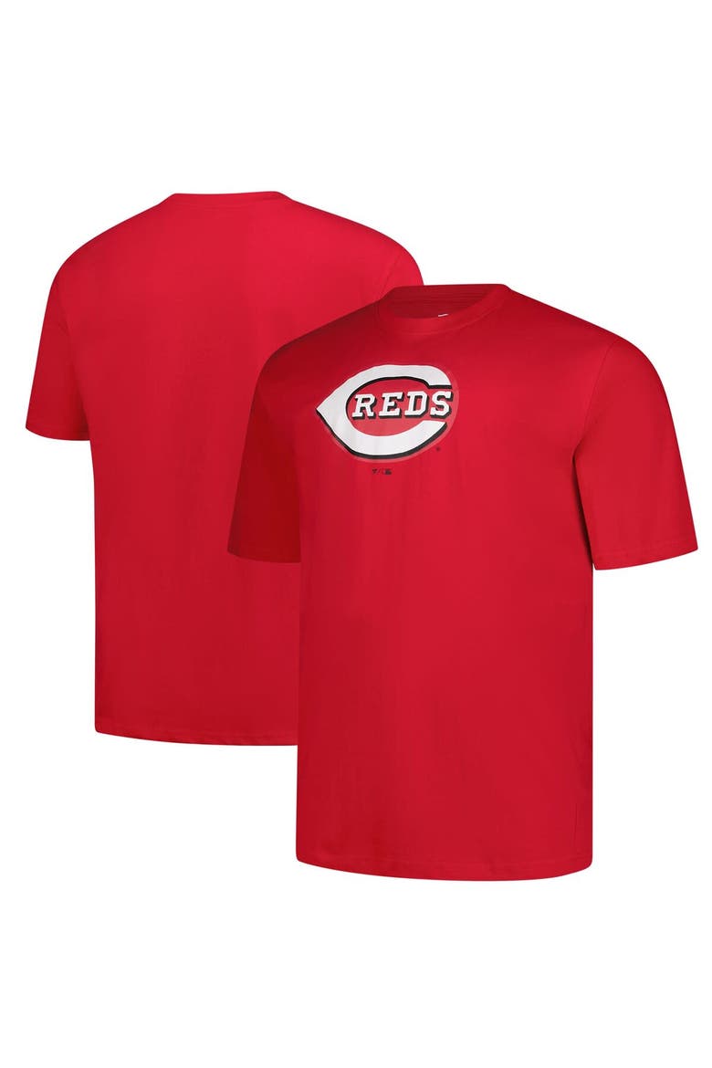 Men's Profile Red Cincinnati Reds Big & Tall Primary Logo T-Shirt, Alternate, color, Red