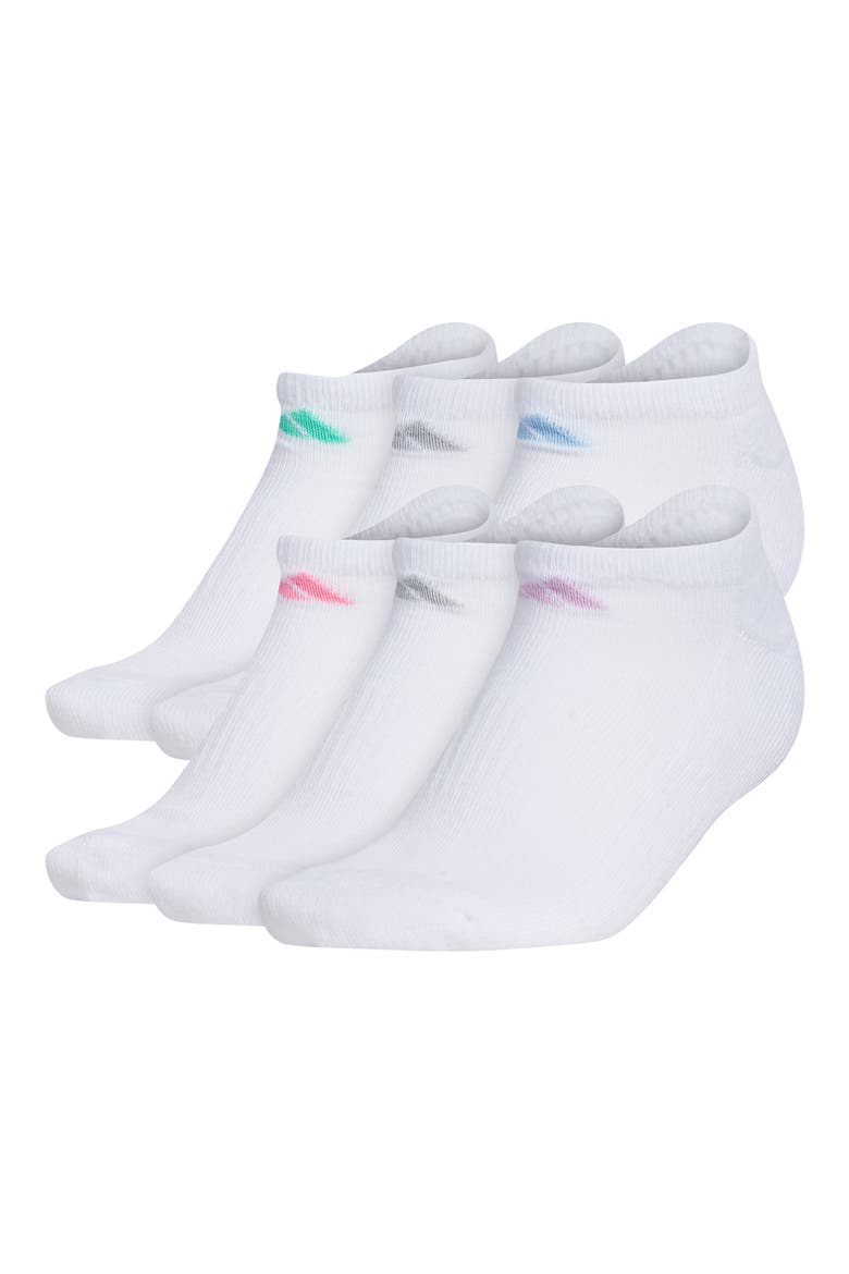 Athletic Cushion Socks - Pack of 6, Main, color, WHITE