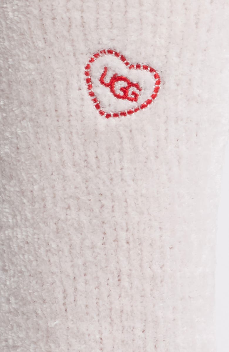 UGG<sup
®</sup
Leda Love Crew Socks, Alternate, color, Rosetta