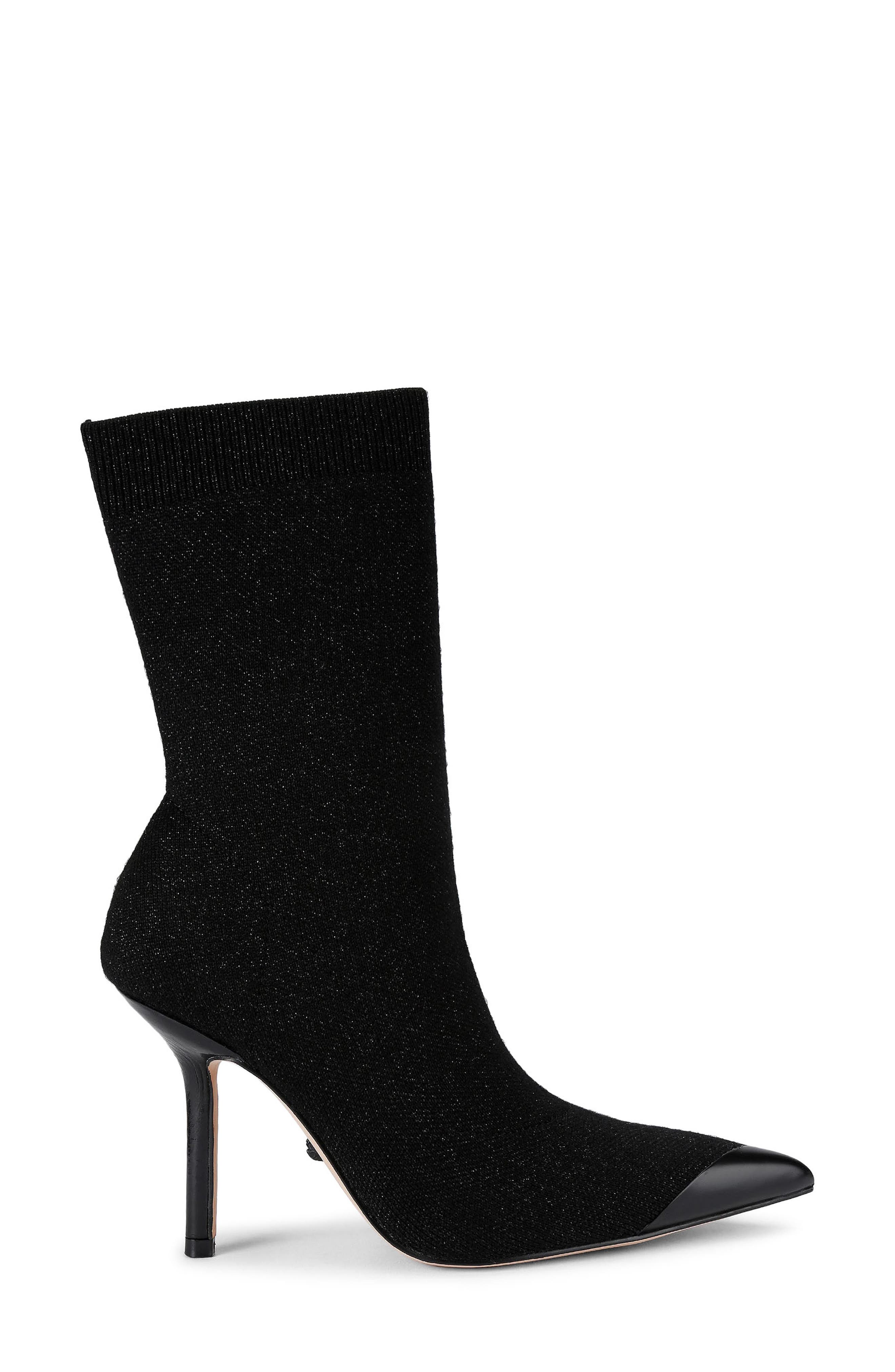 Kurt Geiger London Regent Pointed Cap Toe Bootie, Main, color, Black