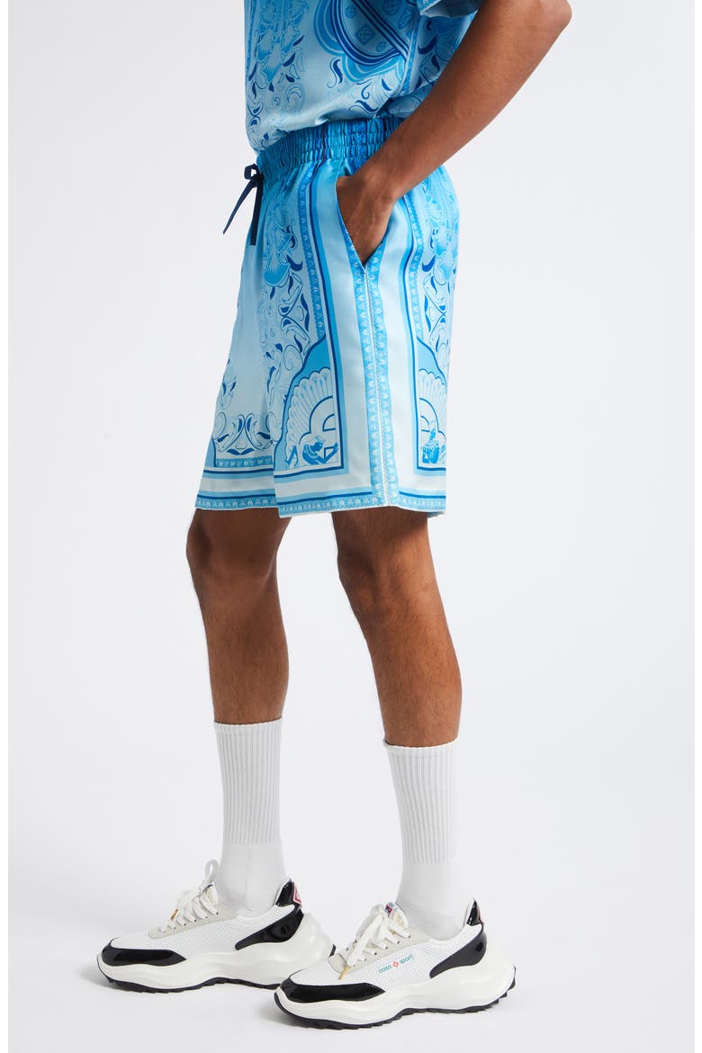 Egyptian Rug Silk Shorts, Alternate, color, SILK TWILL