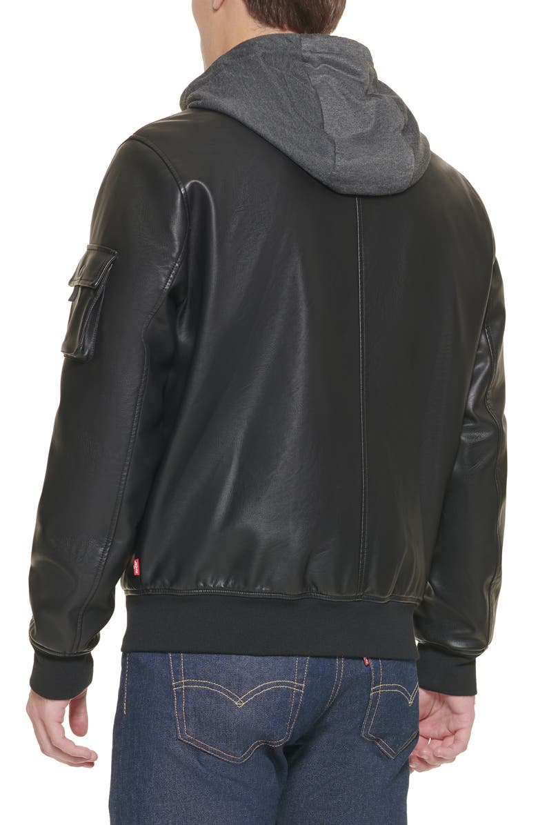 Levi's<sup>®</sup> Hooded Bomber Jacket, Alternate, color, 