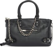 Madden Girl Faux Leather Satchel Bag