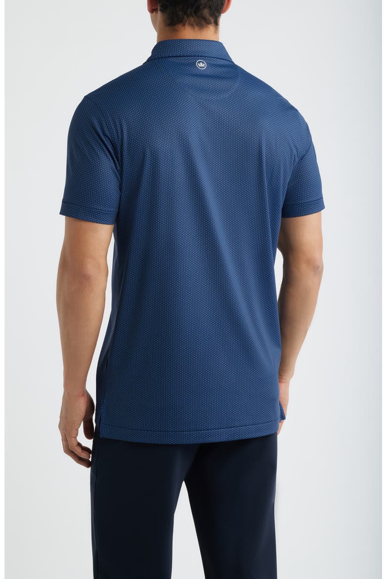 Fermata Microdot Performance Jersey Golf Polo, Alternate, color, NAVY
