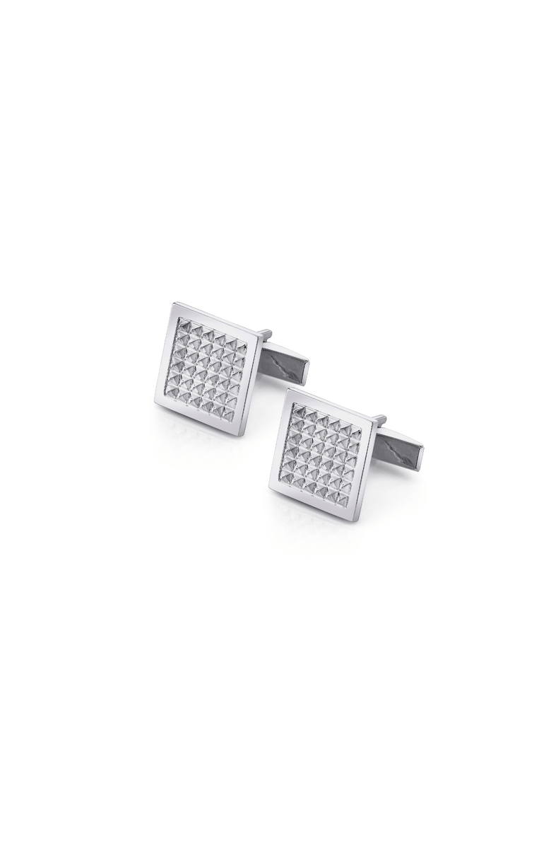 Michael M Men's Tetra Cufflinks, Main, color, Silver
