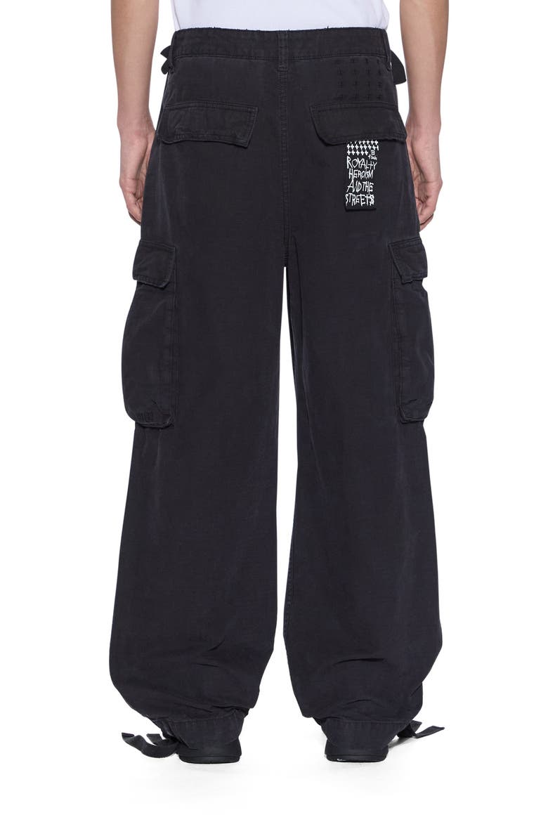 Troop Cotton Cargo Pants, Alternate, color, BLACK