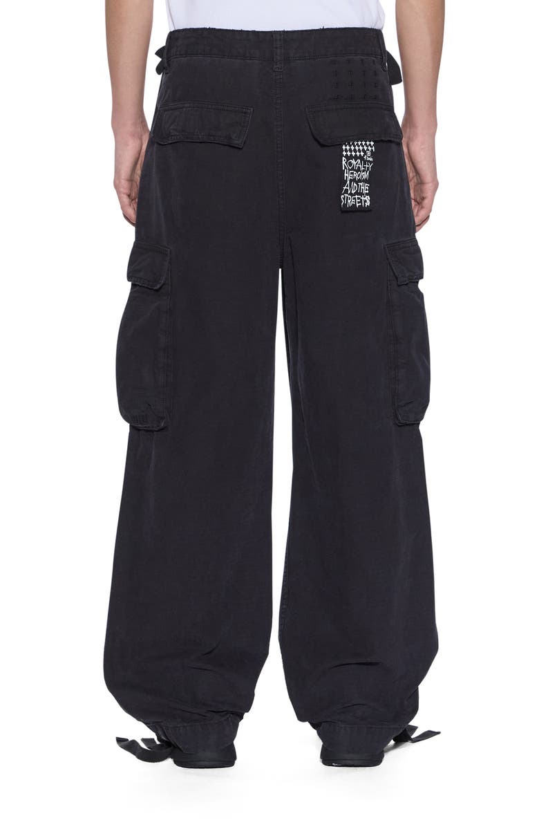 Ksubi Troop Cotton Cargo Pants, Alternate, color, Black