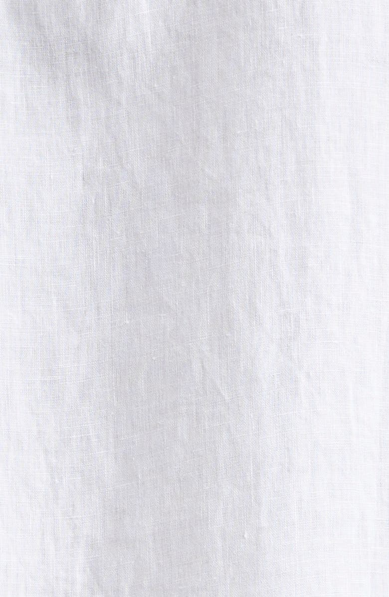 Sunspel Long Sleeve Linen Button-Up Shirt, Alternate, color, White