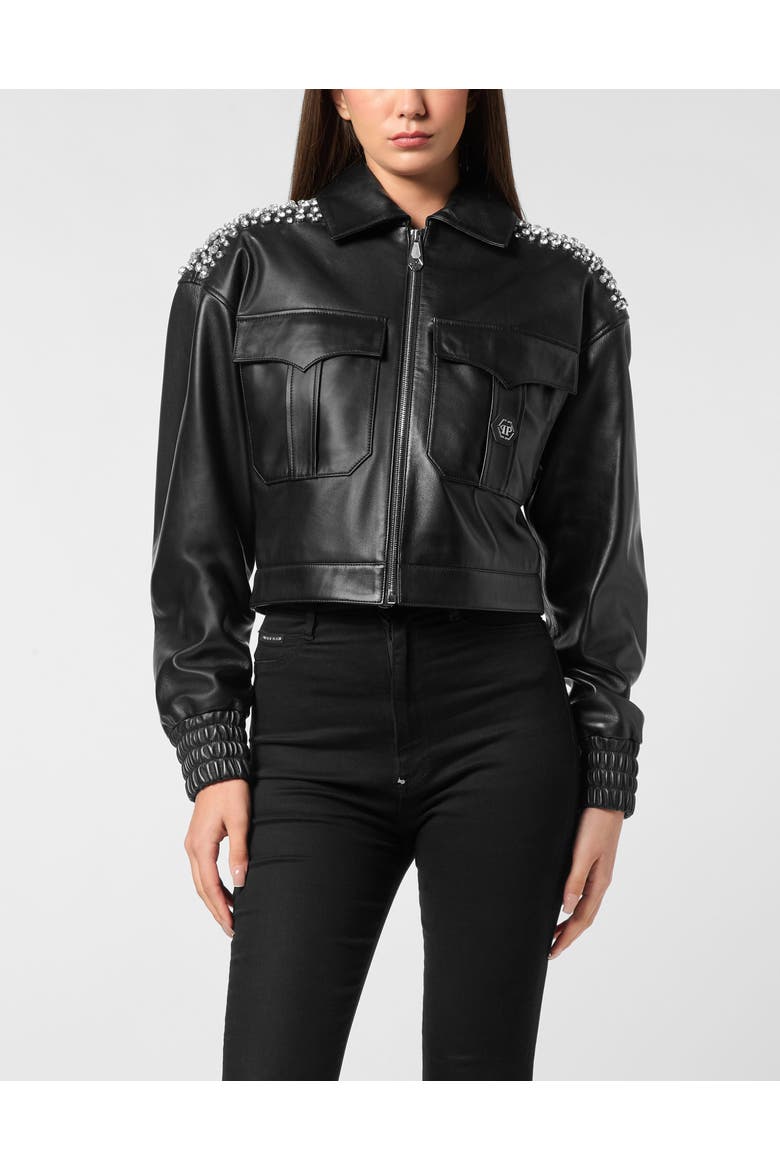Boxy Cargo Bomber Plein Deluxe Signature Women, Main, color, black