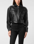 PHILIPP PLEIN Boxy Cargo Bomber Plein Deluxe Signature Women