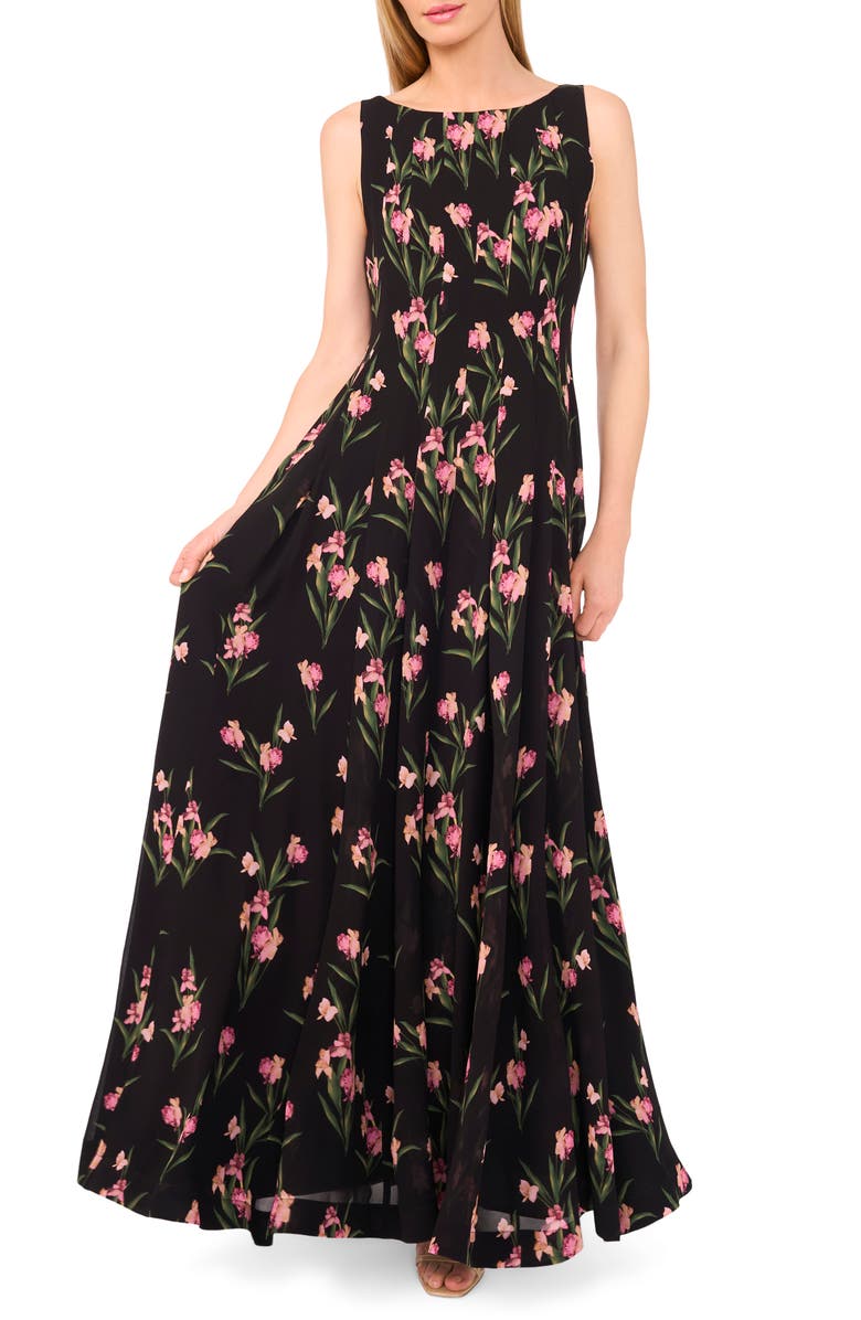 Ted Baker Floral Sleeveless Maxi Dress, Main, color, 