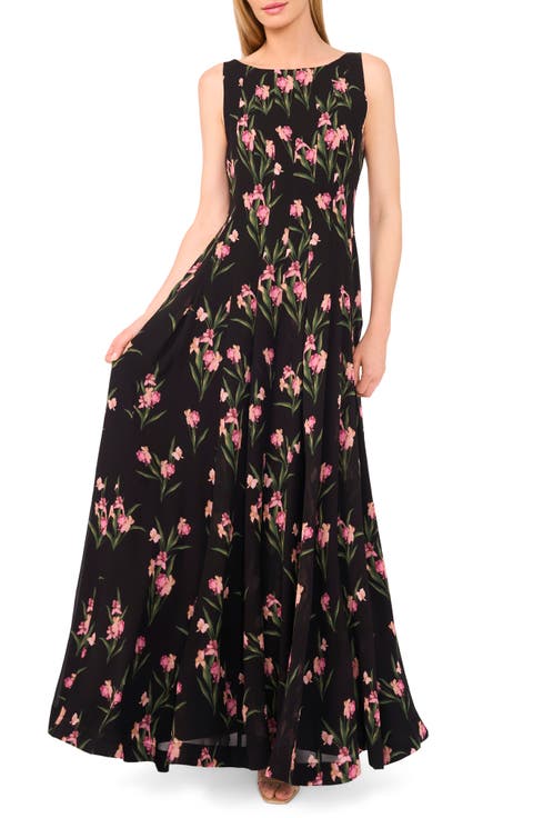 Floral Sleeveless Maxi Dress