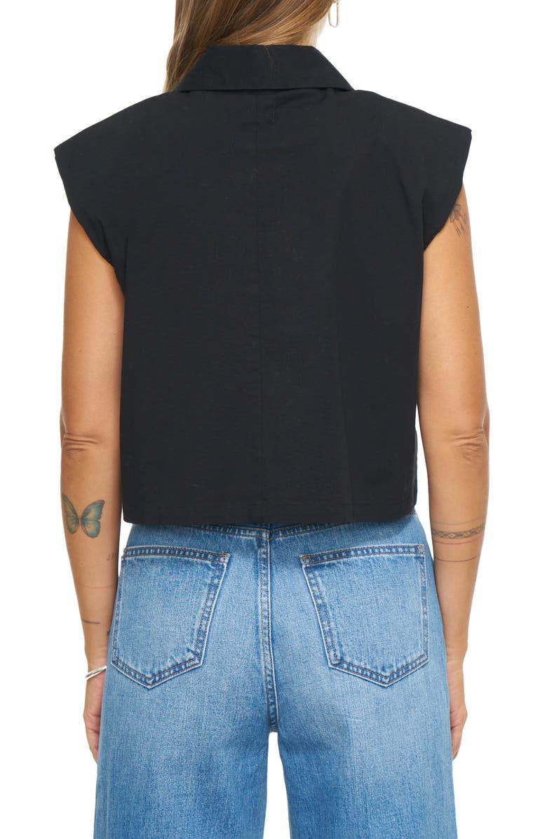 Pistola Liam Sleeveless Crop Shirt, Alternate, color,