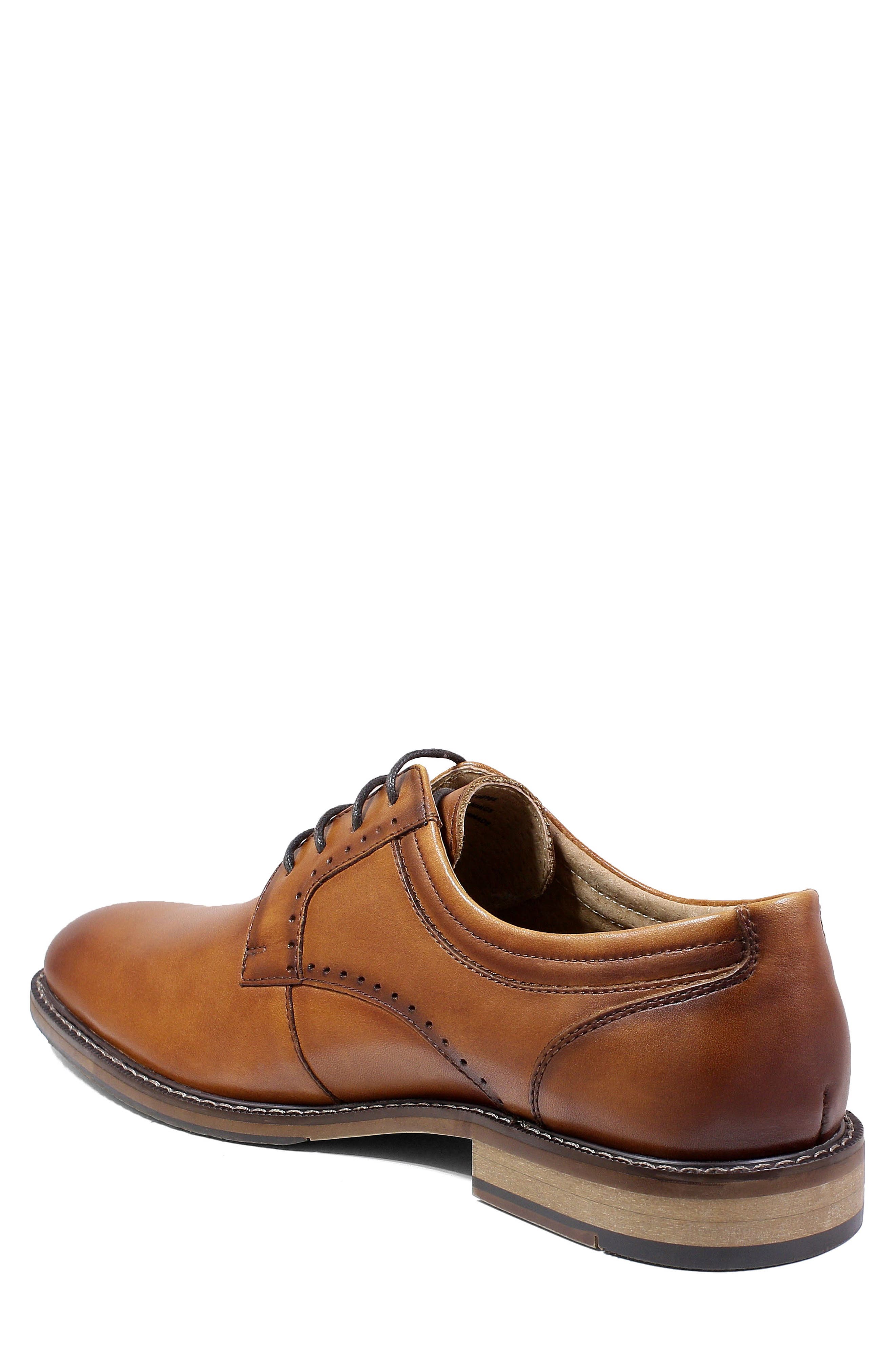 Faulkner Plain Toe Derby, Alternate, color, COGNAC