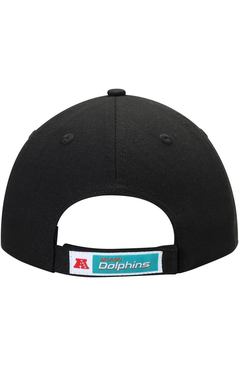 New Era Men's New Era Black Miami Dolphins The League 9FORTY Adjustable Hat, Alternate, color,
