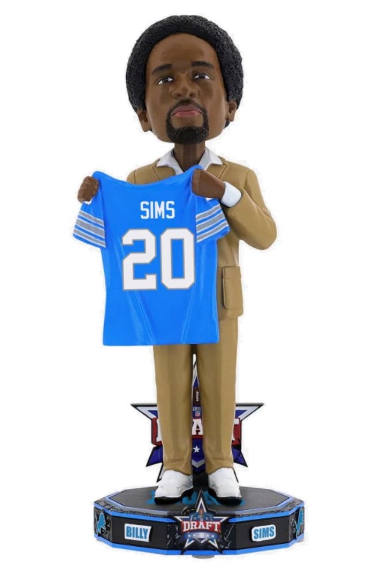 Billy Simms (Detroit Lions) 1980 NFL Draft Pick Bobblehead, Main, color, Multi-Color