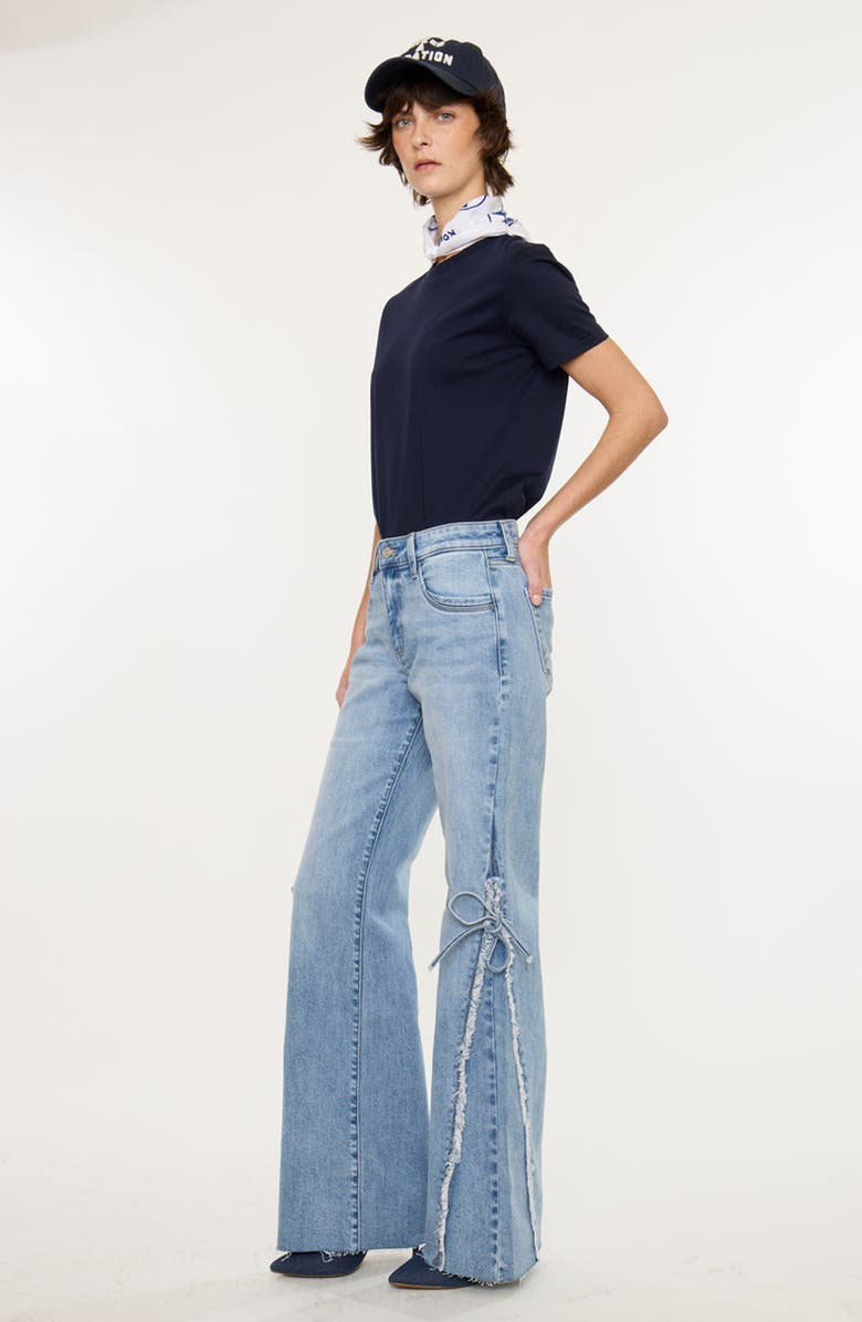 KanCan Verna Mid Rise Wide Flare Jeans, Alternate, color, Medium Wash