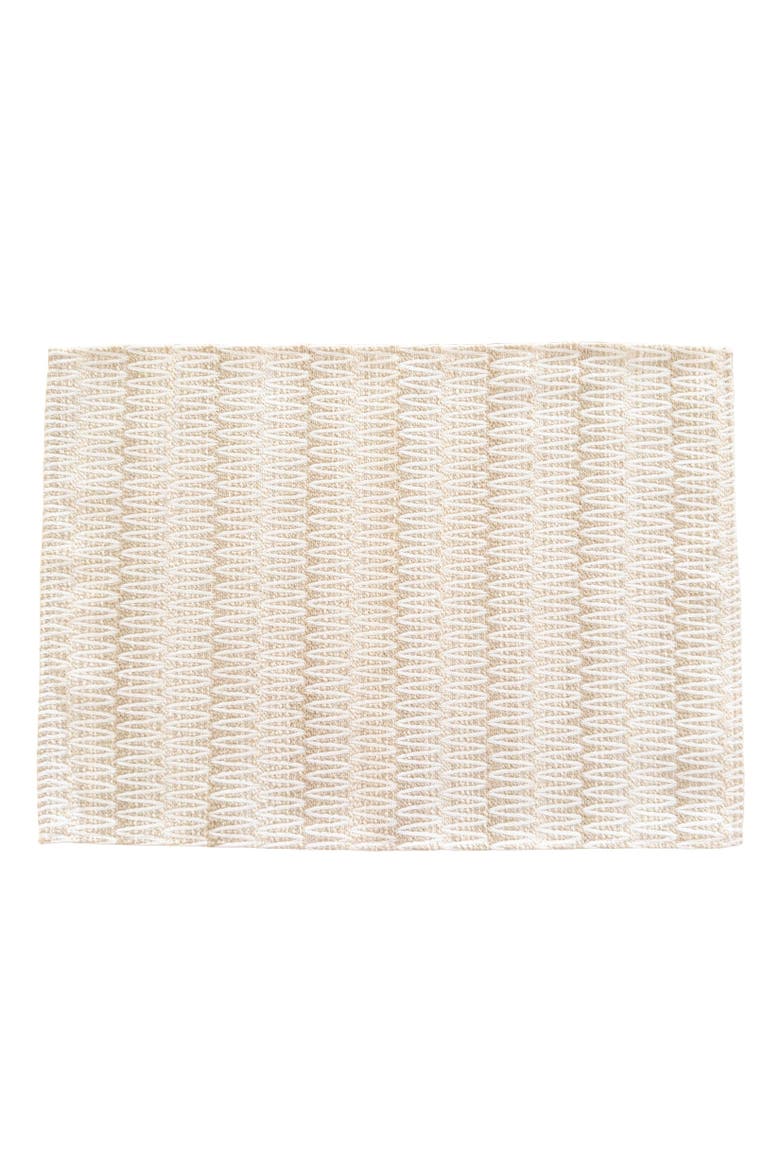 Summer Twist Indoor Outdoor Placemat, Main, color, Beige