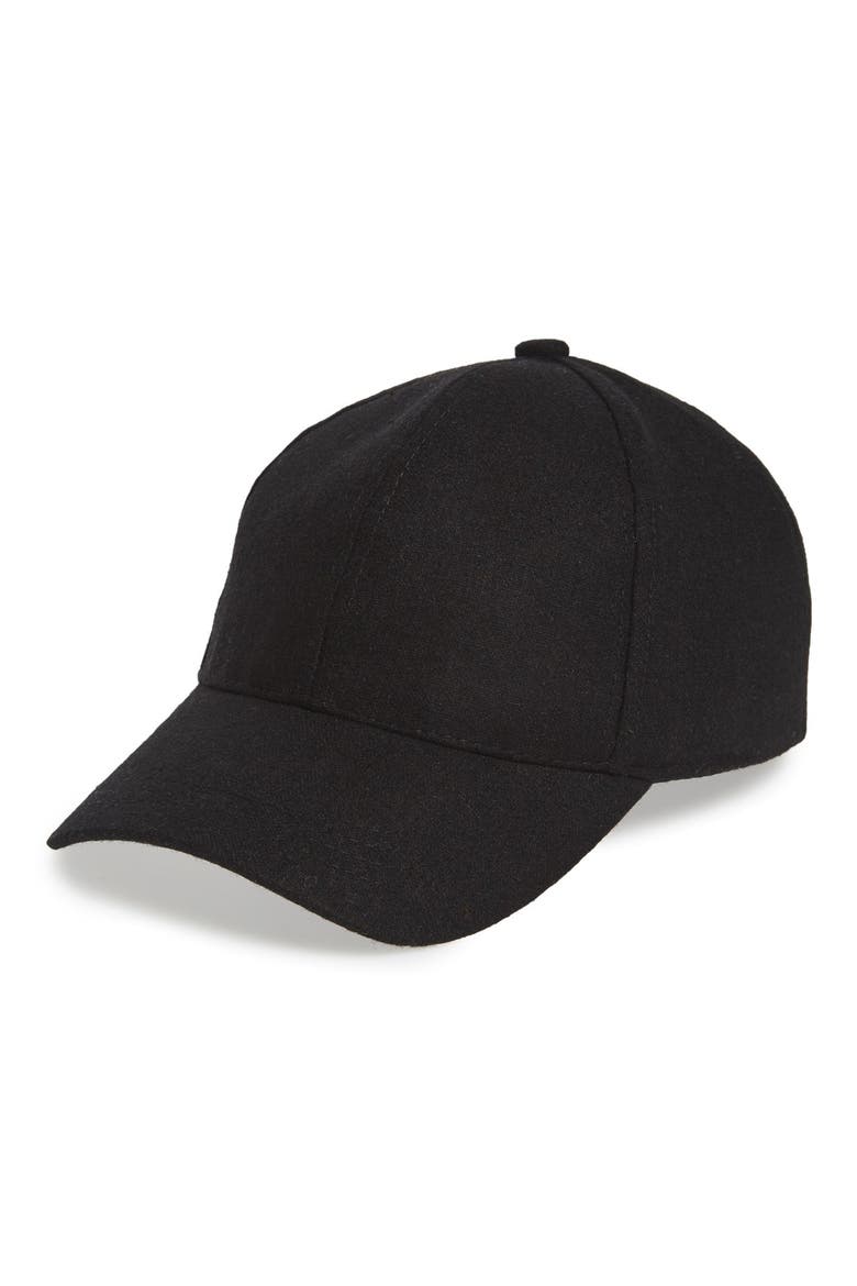 Solid Baseball Cap, Main, color, BLACK