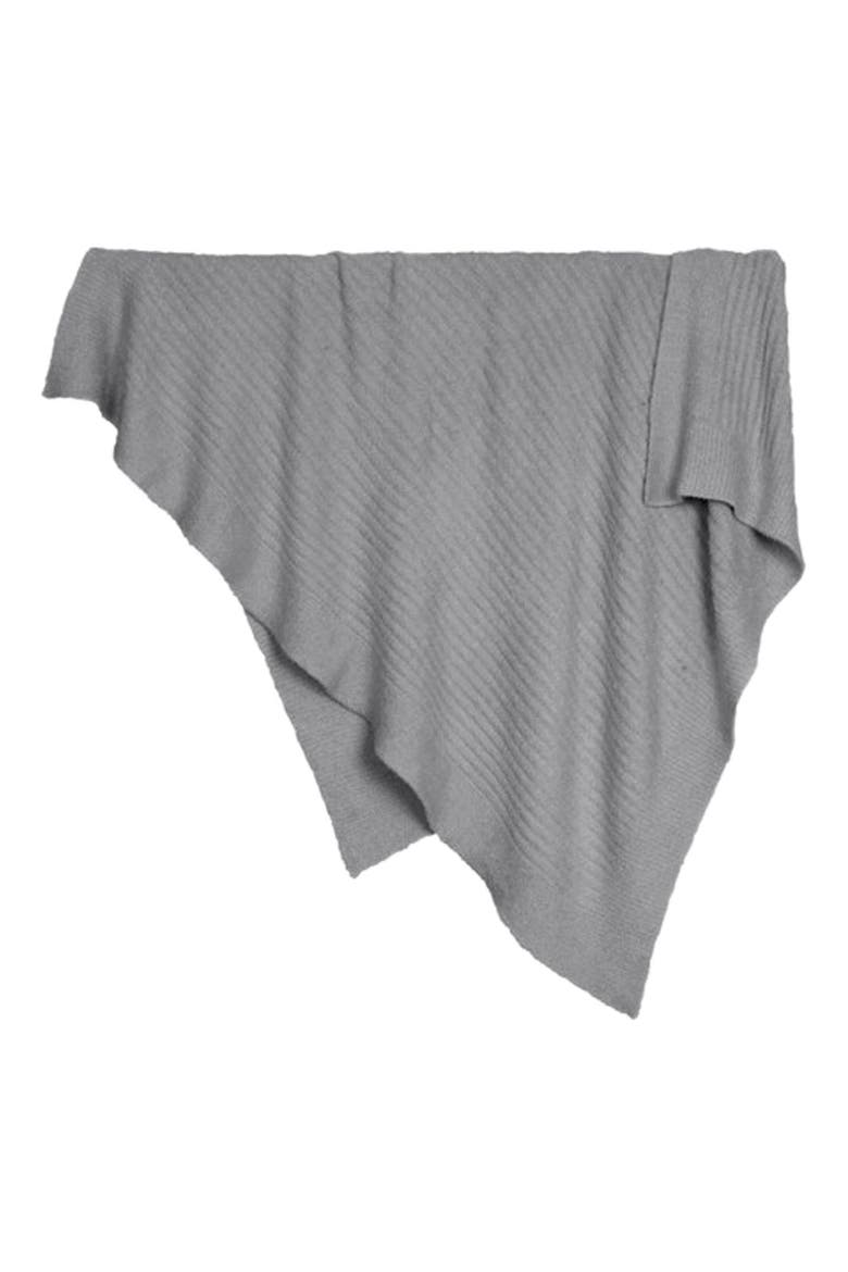CozyChic Light Ribbed Throw, Main, color, PEWTER